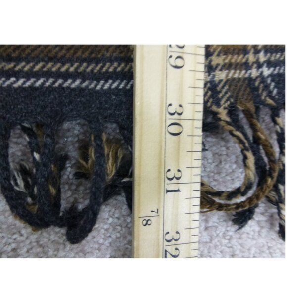 Vintage 1980's David N. Wool Blend Wrap Plaid Fringe Skirt - Picture 13 of 13